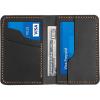 Leather for Men & Women Front Pocket Card Holder | Minimalist Wallet | Front Pocket Wallet | Leather Card Sleeve | Minimalist Handmade Card Holder (Brown)(Black（Style 2）)