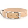 Minimalist Personalized Leather Dog Collar, Engraved Dog Collar, Puppy Collar, Custom Dog Collar With Name Tag, Leather Dog Collar With Rivets