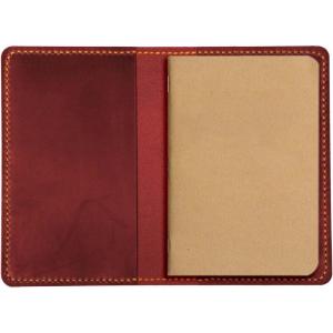 Leather Journal Cover for Moleskine Cahier Notebook Pocket size 3.5″ x 5.5″ Refillable Pocket Cover (Red)(Red)