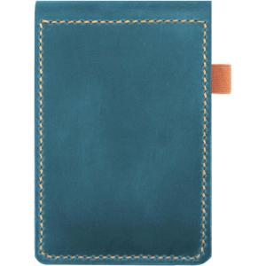 Real Genuine Leather Notepad Cover For Mini Pocket Notebook 3″ X 5″, Leather Cover For Rite In The Rain Top-Spiral Notebook,Customized Gift (Red)(Blue)