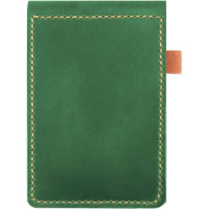 Real Genuine Leather Notepad Cover For Mini Pocket Notebook 3″ X 5″, Leather Cover For Rite In The Rain Top-Spiral Notebook,Customized Gift (Red)(Dark Green)