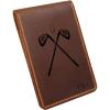 Personalized Golf Yardage Book Holder, Leather Yardage Book Cover, Yardage Book Holder,Golf Scorecard Holder, Golf Accessories, Gifts for Golfers, Leather Golf Gifts