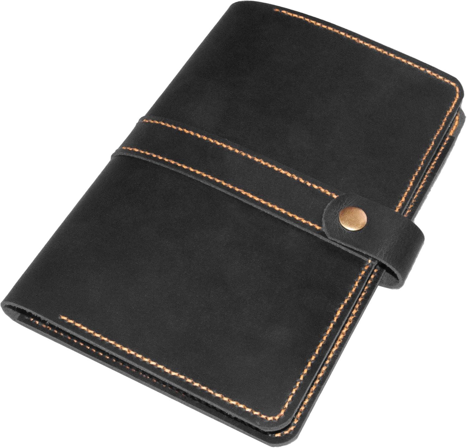 image:imagePersonalized Leather Cover for Tops Steno Pad 6x9 Handmade Leather Top Bound Spiral Notebook Cover Folio Cover Compatible with 6x88 Top Bound Notepad