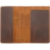 Genuine Leather Notebook Notepad Cover for TOPS The Legal Pad Writing Pads Docket 5″ x 8″ Cover, retro real leather portfolio folder cover organizer (Brown)(Brown)