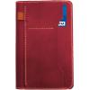 Genuine Leather Notebook Notepad Cover for TOPS The Legal Pad Writing Pads Docket 5″ x 8″ Cover, retro real leather portfolio folder cover organizer (Brown)(Red)