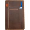Genuine Leather Notebook Notepad Cover for TOPS The Legal Pad Writing Pads Docket 5″ x 8″ Cover, retro real leather portfolio folder cover organizer (Brown)(Brown)