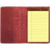 Genuine Leather Notebook Notepad Cover for TOPS The Legal Pad Writing Pads Docket 5″ x 8″ Cover, retro real leather portfolio folder cover organizer (Brown)(Red)