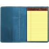 Genuine Leather Notebook Notepad Cover for TOPS The Legal Pad Writing Pads Docket 5″ x 8″ Cover, retro real leather portfolio folder cover organizer (Brown)(Blue)