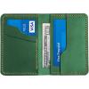Leather for Men & Women Front Pocket Card Holder | Minimalist Wallet | Front Pocket Wallet | Leather Card Sleeve | Minimalist Handmade Card Holder (Dark Green)(Dark Green（Style 2）)