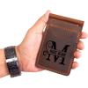 Personalized Leather Bi-Fold Wallet, Genuine Leather Handmade Wallets Money Clip, Wallets for Men, Billfold Wallet, Slim Wallet, Christmas Gifts